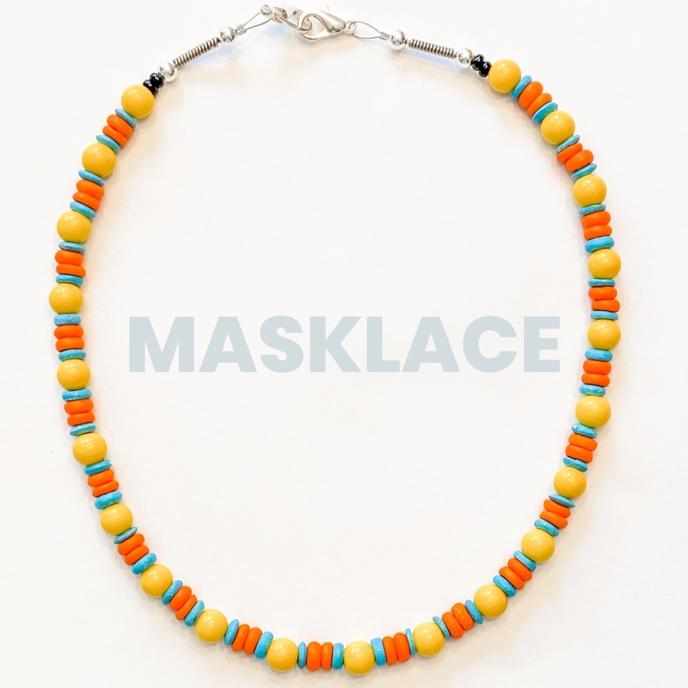 Masklace - the hand-beaded mask leash/necklace